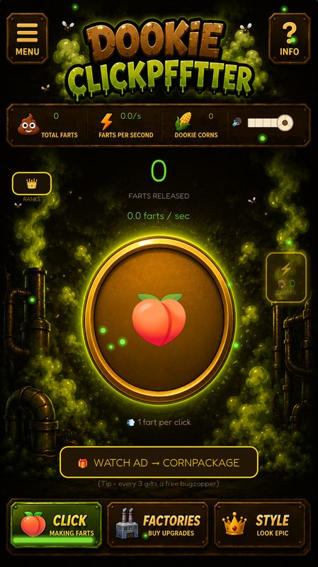 Main clicker screen